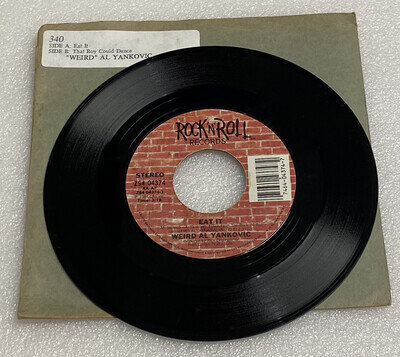 Rare Weird Al Yankovic 45 Eat It That Boy Could Dance Rock N’ Roll Records