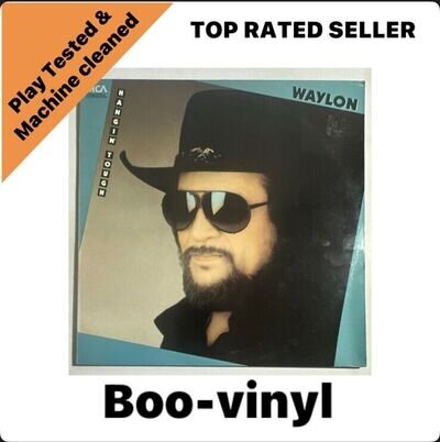 Waylon Jennings ~ Hangin' Tough ~ Lp Vinyl Album. 33rpm EX / VG+ Condition
