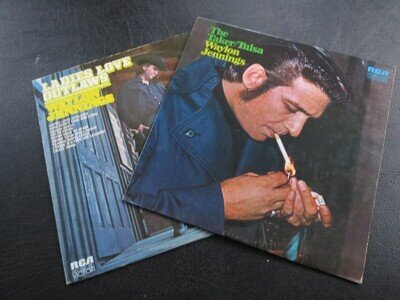 WAYLON JENNINGS - The Taker/Tulsa & Ladies Love Outlaws - 2 x LP Records