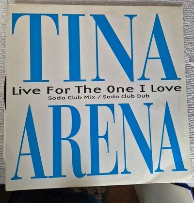 Tina Arena - Live For The One I Love - Used Vinyl Record 12 - Promo VG+/VG+(4170