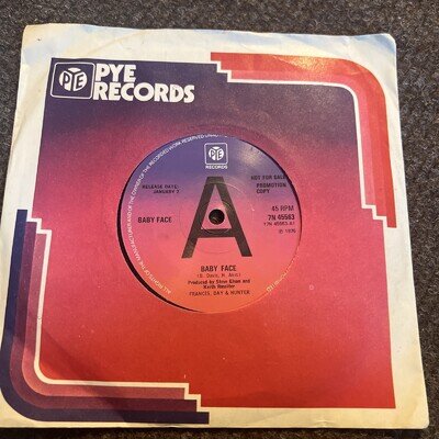 BABY FACE BABY FACE 7” VINYL 1976 PROMO COPY RARE