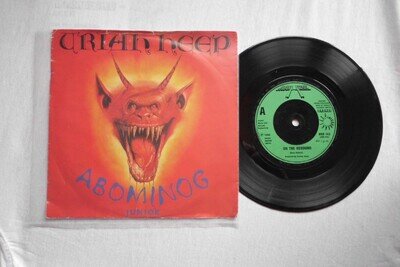 URIAH HEEP (ABOMINOG JUNIOR) EP BRONZE RECORDS UK 7" VINYL SINGLE PICTURE SLEEVE