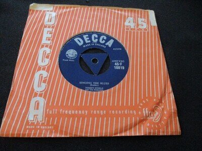 TOMMY STEELE & STEELMEN "REBEL ROCK - SINGING THE BLUES" 1956 UK DECCA ROCK EXC-