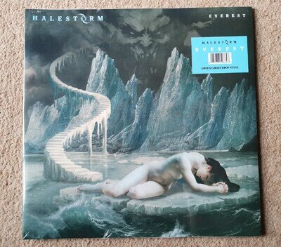 Halestorm Everest - Limited Edition Green Ghost Drop Vinyl LP Gatefold Cover.