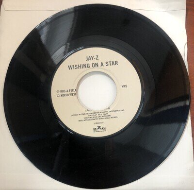 Jay-Z Featuring Gwen Dickey - Wishing On A Star (7", Single, Jukebox)