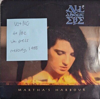 All About Eve Martha's Harbour Vinyl Record VG+/VG EVEN8 1988