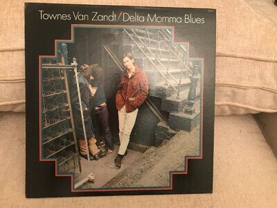 Townes Van Zandt Delta Momma Blues LP Original NM