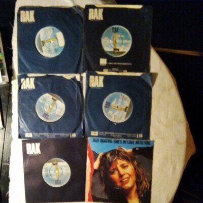 SUZI QUATRO 6X 7 INCH VINLY SINGLES RAK 1970s 1 PICTURE SLEEVE ALL LISTED