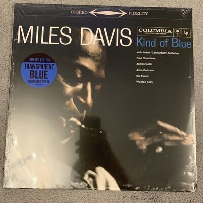 Miles Davis Kind Of Blue HMV Transparent Blue Vinyl LP Ltd Edn 1500 New Sealed