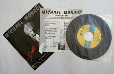 MICHAEL MONROE / HANOI ROCKS - NIGHTS ARE SO LONG - JAPAN JAPANESE 7" - RARE PIC