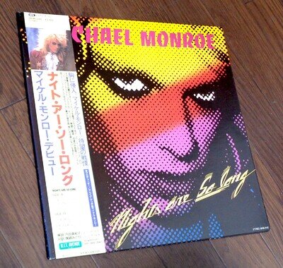 MICHAEL MONROE NIGHTS ARE SO LONG 1987 H.I.T. AVENUE 28HB-2042 JAPAN LP OBI