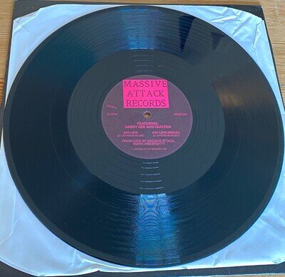 Massive Attack Featuring Daddy Gee And Carlton ‎– Any Love - Rare Black Vinyl