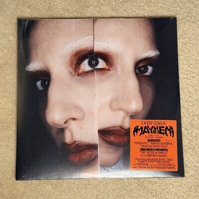 Lady Gaga MAYHEM Store Exclusive 180g Black Vinyl with Signed Insert