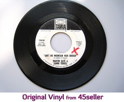 MARVIN GAYE TAMMI TERRELL promo 'Ain't No Mountain High Enough' Northern Soul 45