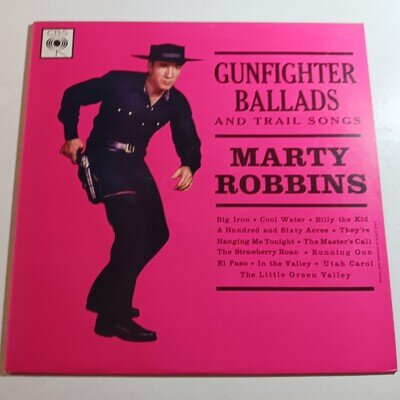 Marty Robbins ?Gunfighter Ballads And Trail Songs 1965 REISSUE LP EX / FAST POST
