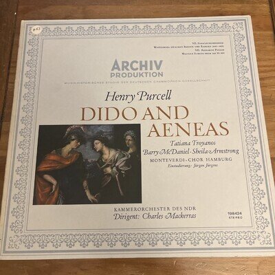 198 424 PURCELL Dido and Aeneas MACKERRAS MONTIVERDI CHOIR ARCHIV STEREO LP EX+