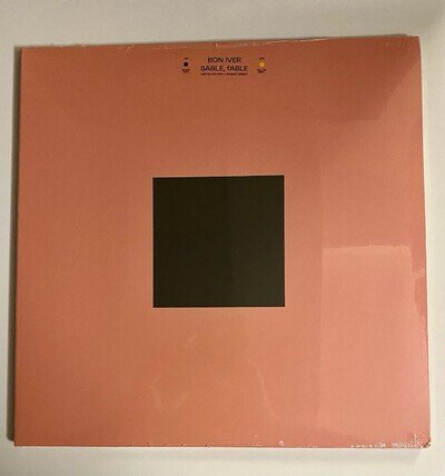 Bon Iver - Sable Fable Black Yellow 2LP Vinyl Signed Print