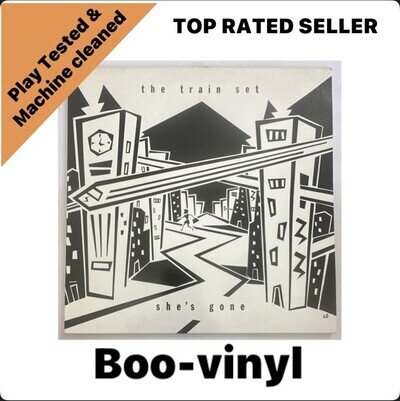 The Train Set ~ She’s Gone 12” EP Single Indie Rock EX / VG