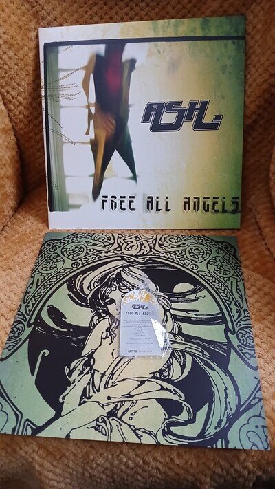Ash – Free All Angels clear yellow splatter coloured LP vinyl 2022 Near Mint