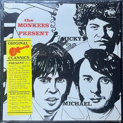 The Monkees Present 1985 Usa Rhino Reissue Vinyl LP Rnlp 147 Ex / Ex