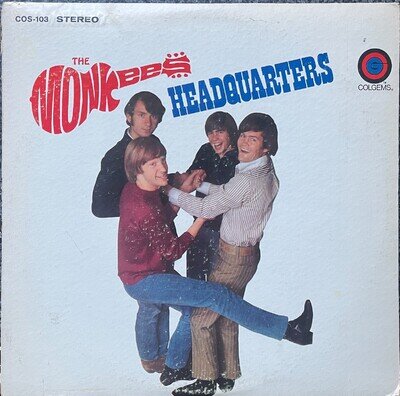 The Monkees Headquarters 1967 Usa Colgems Vinyl LP Cos 103