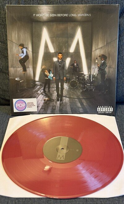 MAROON 5 It Won't Be Soon Before Long Limited Ed Maroon Vinyl LP SEALED NEW 2025