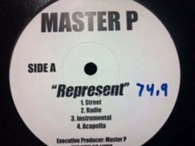 Master P - Represent - USA Promo 12" Vinyl - 2001 - White