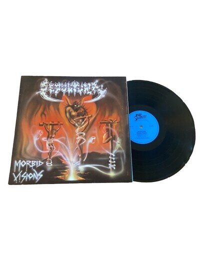 Sepultura - Morbid Visions 1987 Shark Records Shark 004 RARE EX+++ Metal Slayer
