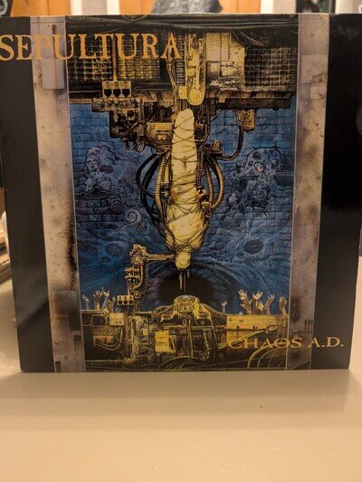 Sepultura Chaos A.D 1st Press 1993 Roadrunner Mega Rare Thrash Metal Vinyl EX+