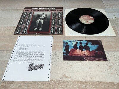 THE RESIDENTS INTERMISSION rare 1st edition vinyl LP + extras (post card +note)