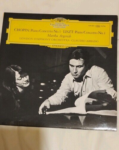 Martha Argerich 1967 Chopin & Liszt Piano Concertos DG 139 383 Near Mint
