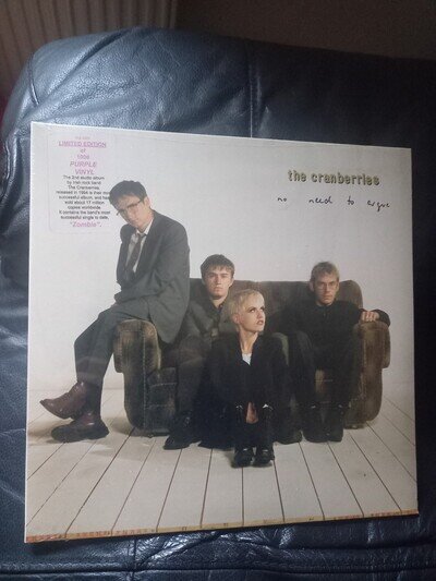 The Cranberries - No Need To Argue - Limited Purple Vinyl LP - 2018 SEALED ITEM