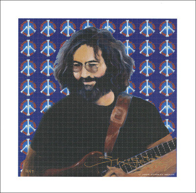 Stanley Mouse Signed Autograph 10x10 Jerry Garcia Blotter Art Test - Beckett COA