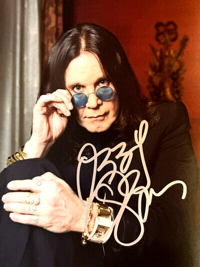 OZZY OSBOURNE Signed (Black Sabbath) 8x10" Authentic REAL Autograph w/COA Cert.