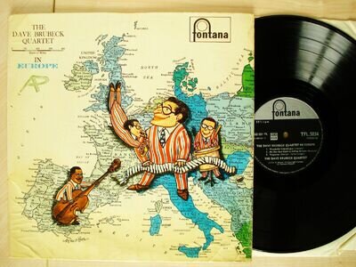 The Dave Brubeck Quartet In Europe Mono UK LP Fontana TFL 5034 1958 VG+