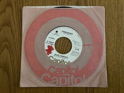 Alex Harvey, Tangerine – 7" Capitol P-3847. Stereo/Mono. Two version lengths