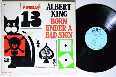 ALBERT KING Born Under A Bad Sign STAX LP VG++ MONO 1st press 1967 1A/1A