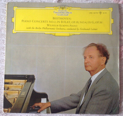 LPM 18775 Beethoven Piano Concerto no. 2 & 4 Kempff Leitner Vinyl. Free UK P&P