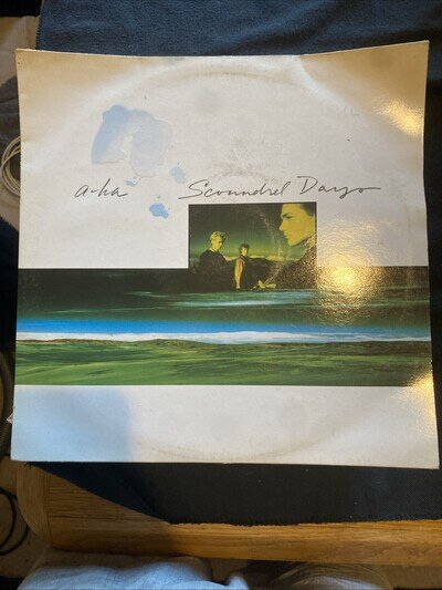 A-ha Scoundrel Days Vinyl LP Record Europe 1986 Issue - Embossed Sleeve