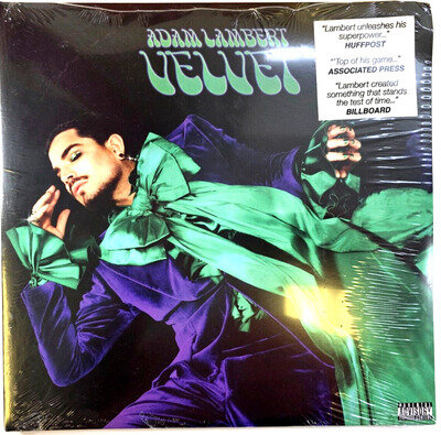 Adam Lambert Velvet LP Album vinyl limited purple & green 2020 on Empire