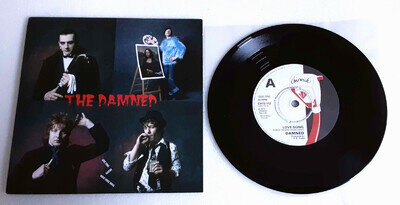 Damned - Love Song - 7" Single Vinyl Record With 4 Band Member Prints NM