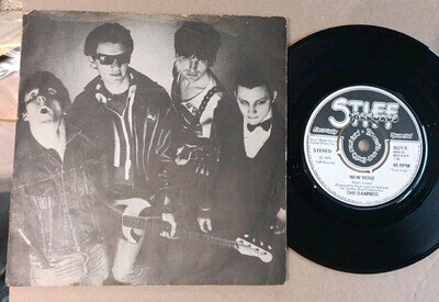 The Damned. New Rose. Original 1976 UK Stiff Label 7 Inch Vinyl Single.Excellent