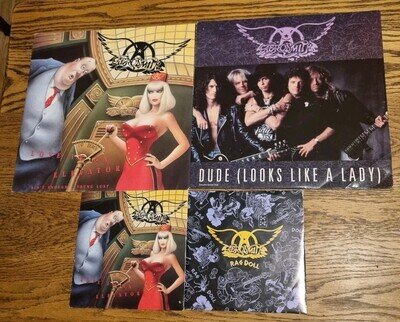 Aerosmith 12" Single Bundle See Notes For Information.