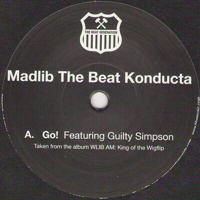 Madlib the Beat Konducta Go 7" vinyl Germany Rapster 2008 die cut black card