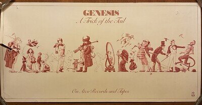 GENESIS Trick Of The Tail 1976 US ATCO PROMO Only POSTER Phil Collins PROG