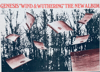 GENESIS original 1977 POSTER ADVERT WIND & WUTHERING Charisma Records