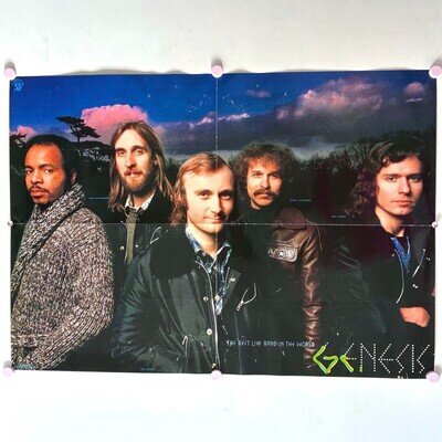 GENESIS / Seconds Out 1977 Japan Original Promo Poster B2 20x28in(515x728mm)