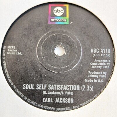 Earl Jackson ** Soul Self Satisfaction ** UK ABC ** Northern Soul