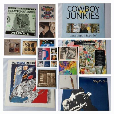 Job Lot of Twenty 12" Vinyl Singles - 1980s Selection of Popular Hits As Listed