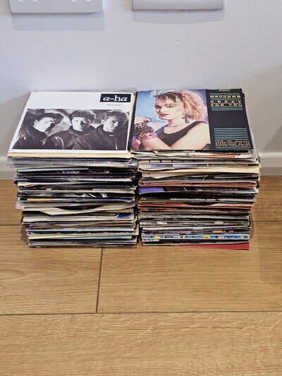 Massive Collection Of 7" Vinyl Records Job Lot. 150-200 Records